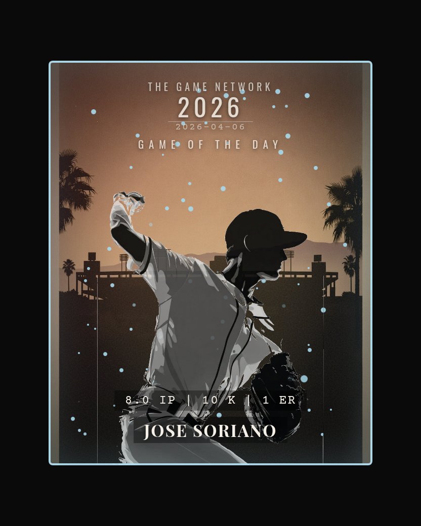 Jose Soriano — Game of the Day