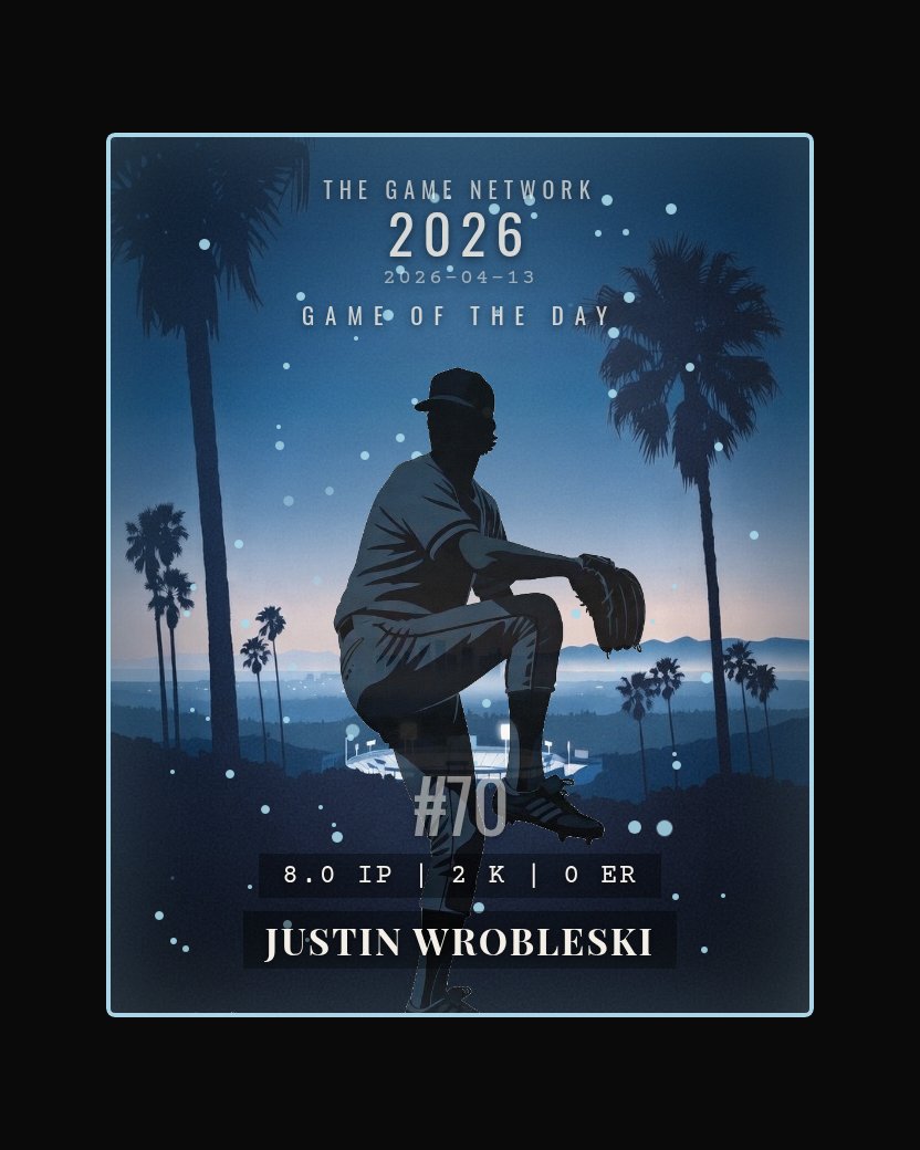 Justin Wrobleski — Game of the Day