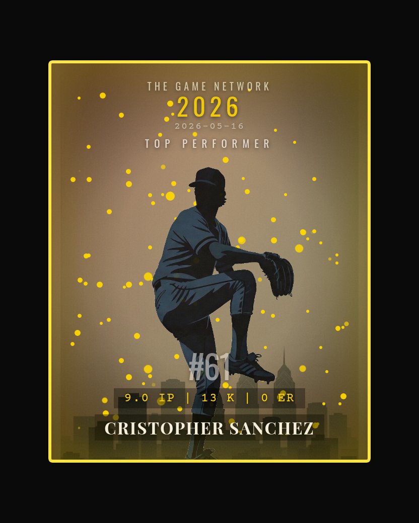 Cristopher Sanchez — Top Performer