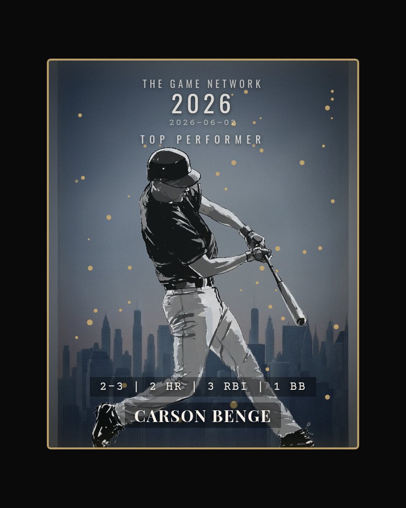 Carson Benge — Top Performer