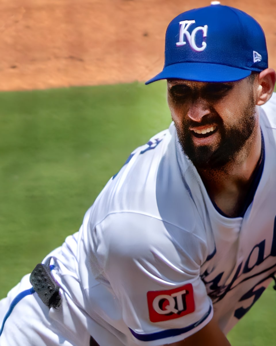 Michael Wacha pitching for the Kansas City Royals in 2025.