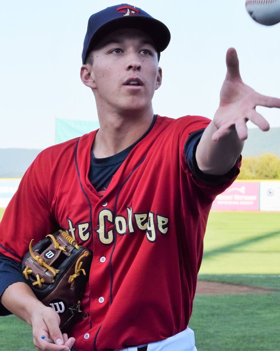 Tommy Edman with the State College Spikes in 2016