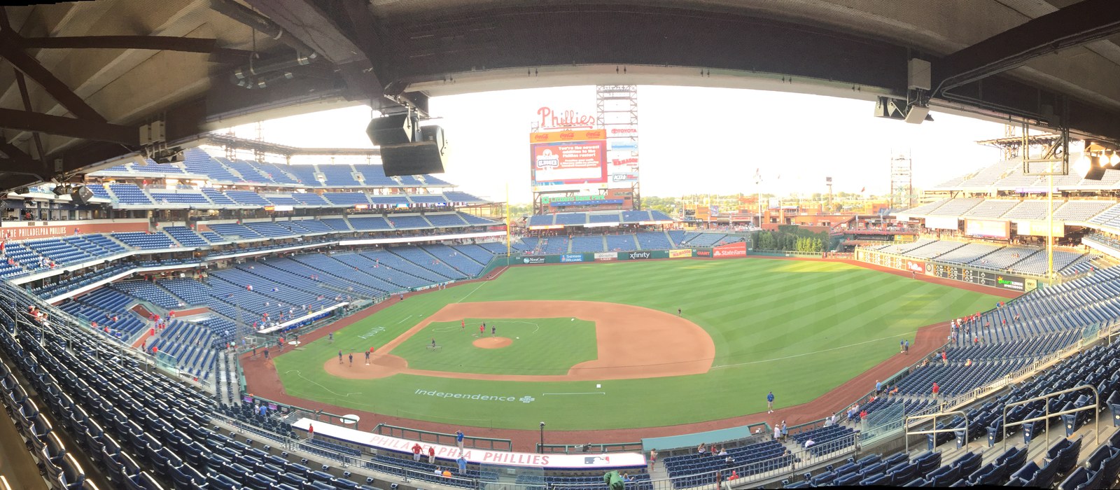 Panoramic view of Citizens Bank Park in Philadelphia